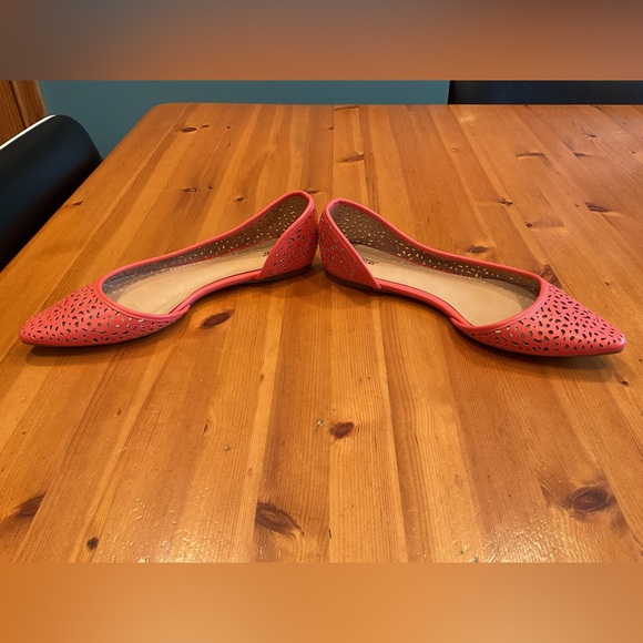 APT. 9 CORAL FLATS WOMENS SZ 8-1/2 8.5M CUTOUT LEOPARD FLORAL SUMMER SPRING NWT - Picture 3 of 8